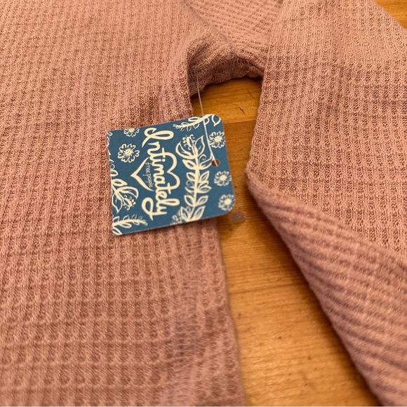 New Free People intimately thermal laying long sleeve Women's L Rose - Picture 7 of 9